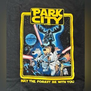 The Duck Company, “May The Forest Be With You”, Park City, UT Size: XL, NWOT